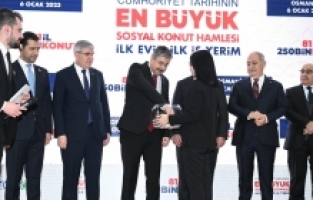 TOKİ'nin Osmaniye'de inşa edeceği 1550 konut için kura çekimi yapıldı