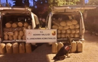 Adana'da 650 kilogram kaçak tütün ele geçirildi