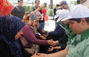 Antalya'da engelli öğrencilere temsili asker eğlencesi yapıldı