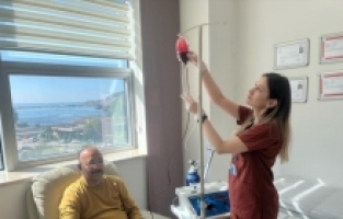 Finike Devlet Hastanesinde hastalara ozon tedavisi uygulanıyor