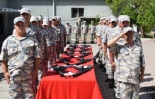 Mersin'de engelliler temsili askerlik yaptı