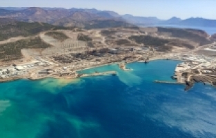 Akkuyu NGS'nin inşaat sahası havadan görüntülendi