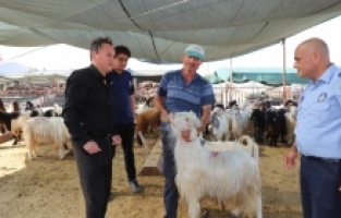 Aksu'da kurban pazarları denetlendi