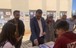 Aladağ'da öğrencilerden resim sergisi