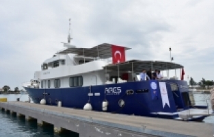 Antalya'da inşa edilen su altı araştırma gemisi göreve başladı
