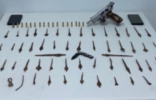 Kahramanmaraş'ta Roma dönemine ait olduğu değerlendirilen mızrak uçları ele geçirildi