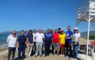 Kumluca'da yüzme alanları denetlendi