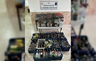 Manavgat'ta kaçak içki operasyonunda bir şüpheli yakalandı