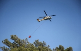 Mersin'de konuşlandırılan helikopter, olası orman yangınlarına “NEFES“ olacak
