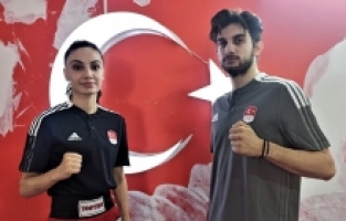 Milli kick boksçular Aybüke ve Ferit, Avrupa Oyunları'nda zirveye odaklandılar