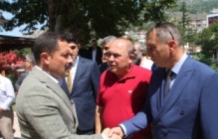 Hatay Valiliğine atanan Masatlı, Amasya'dan uğurlandı