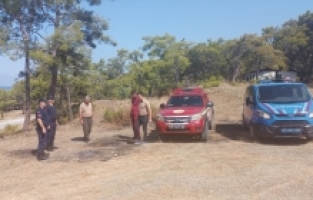 Alanya'da jandarma ekipleri ormanlık alanlarda yangın denetimi yaptı