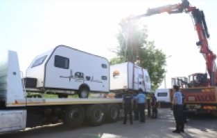 Konyaaltı ilçesinde park haline bulunan karavanlar için tahliye işlemleri başlatıldı