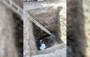 Mersin'de inşaattaki çukura düşen mühendis yaralandı