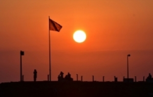 Side Antik Kenti'nde gün batımı