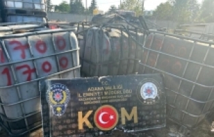 Adana'da 7 bin litre kaçak akaryakıt ele geçirildi