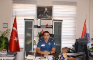 Anamur'da gazeteciler İlçe Emniyet Müdürü Hanifi Umar'ı ziyaret etti