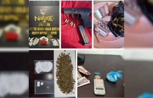 Antalya'da eş zamanlı narkotik operasyonu