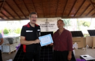 Adana'da 38 besiciye güneş paneli dağıtıldı