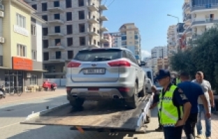 Alanya'da dron ile safari araçları denetlendi
