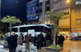 Burdur'daki şehit aileleri ve gaziler Çanakkale'ye uğurlandı