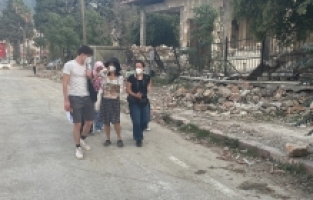 Delft Teknik Üniversitesi öğrencileri Hatay'da yıkılan okullarda incelemelerde bulundu