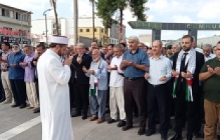 İsrail'in saldırıları Osmaniye'de protesto edildi
