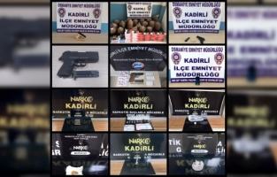 Kadirli'de asayiş uygulaması 14 zanlı tutuklandı