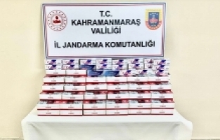 Kahramanmaraş'ta 60 bin makaron ele geçirildi