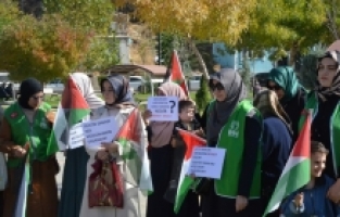 Kahramanmaraş'ta Filistin'e destek gösteri düzenlendi