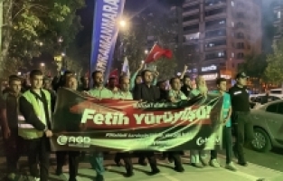 Kahramanmaraş'ta Filistin'e destek yürüyüşü düzenlendi