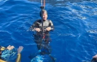 Milli sporcu Şahika Ercümen, nefesini 105 metre dünya rekorunu kırmak için tutacak