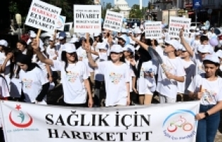 Osmaniye'de 'Sağlıklı Beslenme ve Hareketli Yaşam Yürüyüşü' yapıldı