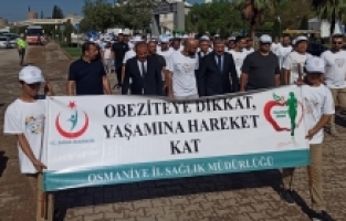 Osmaniye'de sağlıklı yaşam için yürüyüş düzenlendi