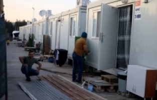 Türkoğlu'nda afetzedeler için başlatılan kış hazırlıkları tamamlandı