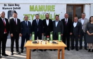 Vali Yılmaz, Mamure Zeytinyağı Fabrikasında incelemelerde bulundu