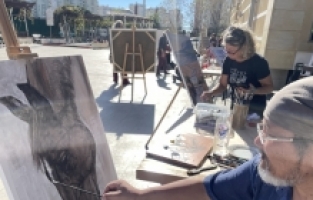 Antalya Adliyesinin bahçesi “sanat atölyesi“ne dönüştürüldü