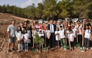 Antalya ve çevre illerde fidanlar toprakla buluştu