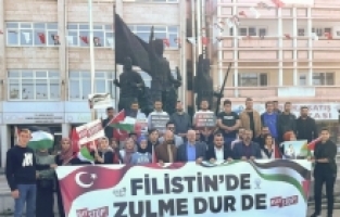 Antalya ve çevre illerde Filistin'e destek yürüyüşü yapıldı