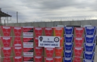 Hatay'da 1 milyon 50 bin makaron ele geçirildi