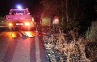 Isparta'da otomobilin şarampole devrildiği kazada 2 kişi yaralandı