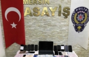 Mersin'de “sazan sarmalı“ ve “şantaj“ operasyonunda 18 şüpheli yakalandı