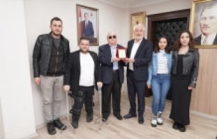 Altı Nokta Körler Derneği'nden Başkan Başdeğirmen'e ziyaret