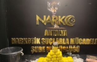 Antalya'da 15 kilogram eroin ele geçirildi