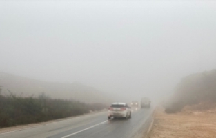 Hatay'da sis nedeniyle görüş mesafesi düştü