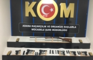 Adana'da silah kaçakçılığı operasyonunda yakalanan 2 şüpheliden 1'i tutuklandı