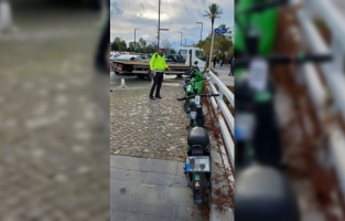 Antalya'da skuter denetimi