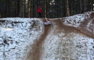 Belen'in yüksek kesimlerinde kar yağışı etkili oldu