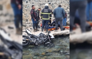 Hatay'da uçuruma yuvarlanan motosikletin sürücüsü öldü