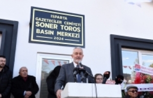 Isparta Gazeteciler Cemiyeti Soner Toros Basın Merkezi açıldı